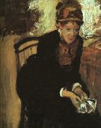 Portrait of Mary Cassatt Edgar Degas
